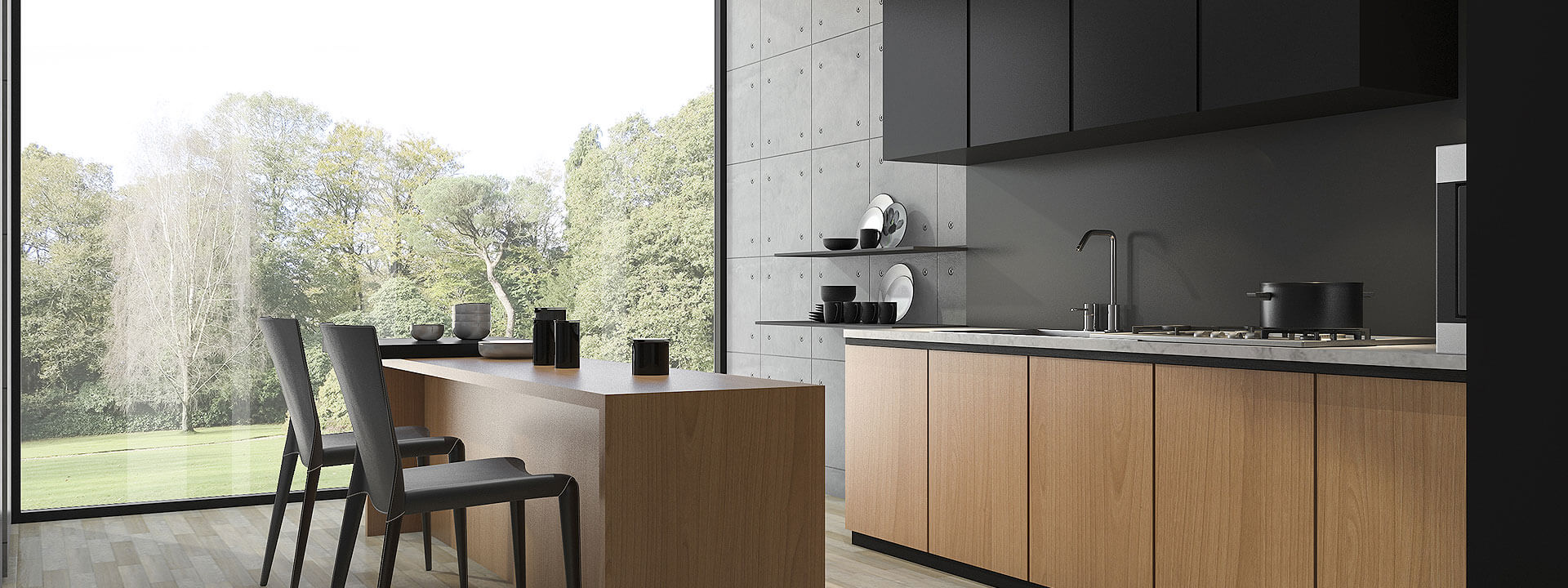 Modern interior space
